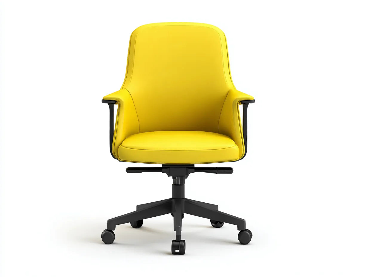 Bürostuhl mit Stoffbezug 60x62x91 cm - Hellrosa und Gold - weiche Sitzschale für Büro