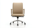 Bürostuhl mit Netzrücken und Stoffpolster 61x63x98 cm - Weiß und Hellgrau und Schwarz - Armlehnen für Büro
