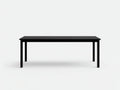 Esstisch Holz 160x80x75 cm - schwarz - rechteckige Form für Esszimmer
